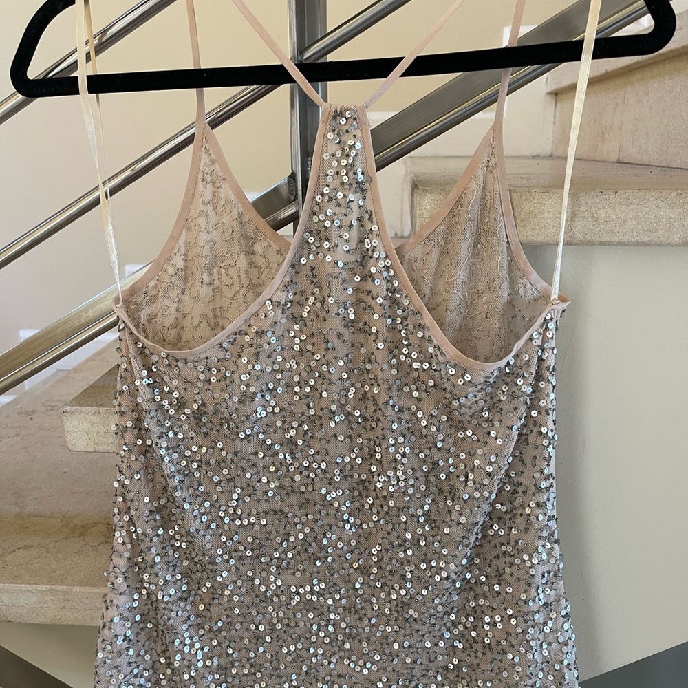 Vintage Sequin Embellished Beige Top - Picture 12 of 15